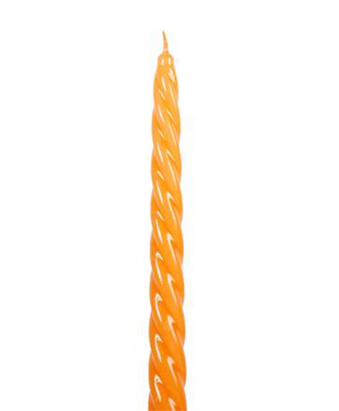 Vridde stearinlys, Oransje Lakk.
