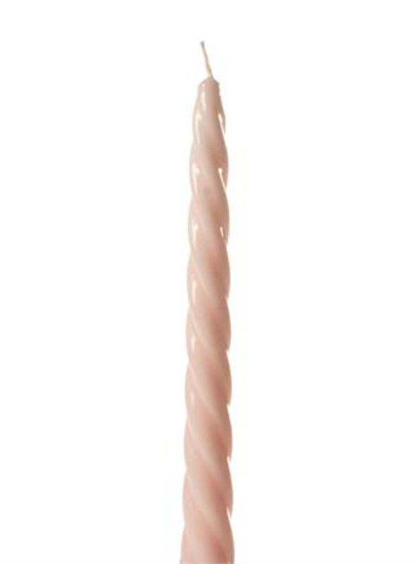 Vridde stearinlys, Rosa Lakk.