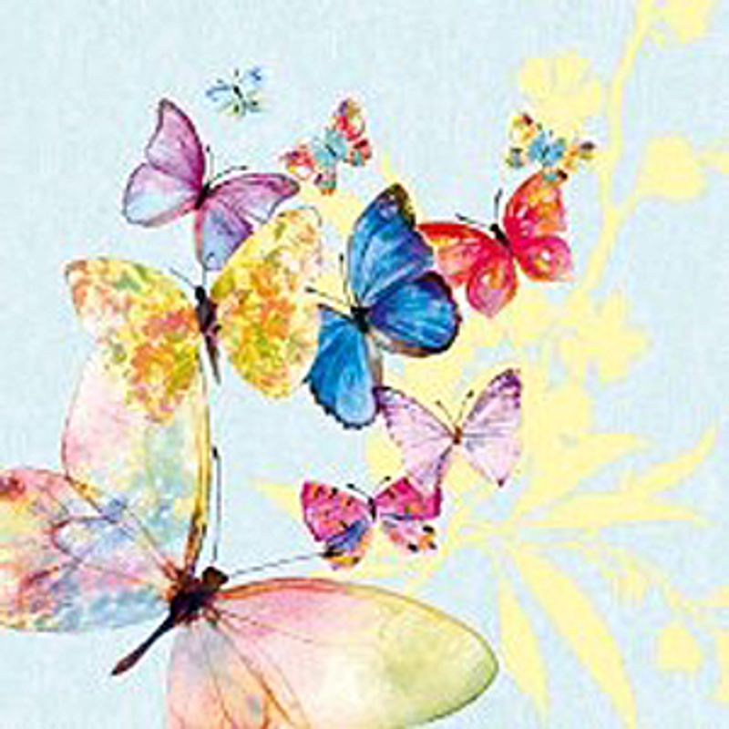 Lunsj serviett. Flying magic blue.