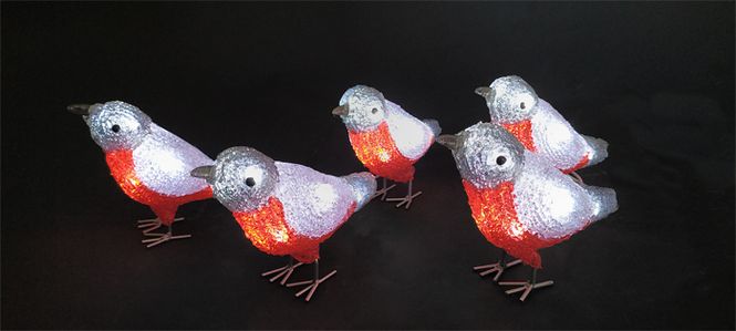 Hovedbilde Julepynt, Dompap lenke med ...