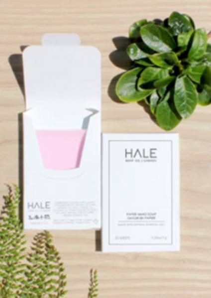 Hale papirsåpe med Wild Rose duft.