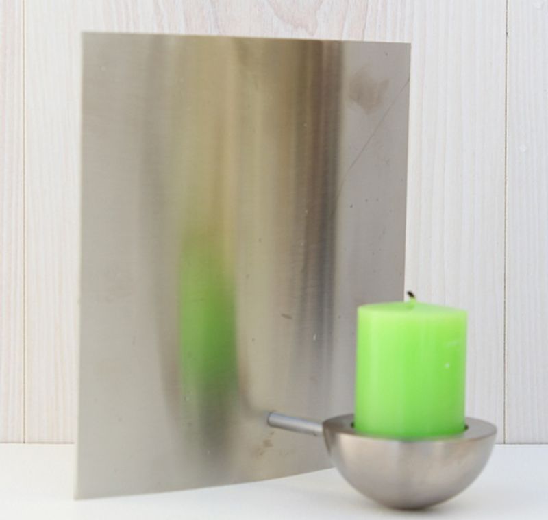 Stilling vegglykt for telys, stål, Dansk Design.