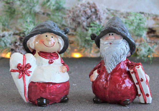 Hovedbilde Julefigur, Nissepar med ...