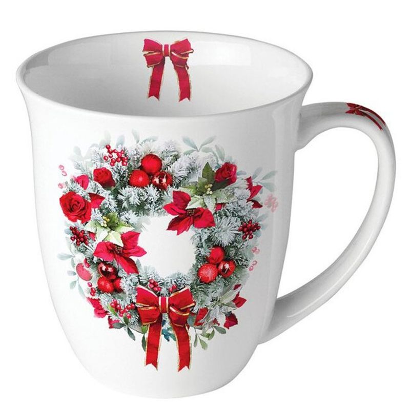 Krus, med pyntet Blomsterkrans som motiv, fra Ambiente.