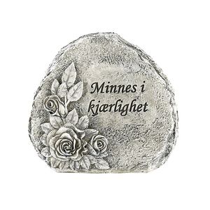 Hovedbilde Gravpynt, Stein med tekst og ...