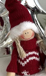 Hovedbilde Julefigur, laget i tre, med ...